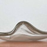 Vintage German glass plate or bowl by Hans Jürgen Richartz for Richartz Art Collection, Mathildenhütte, Solingen, Germany.