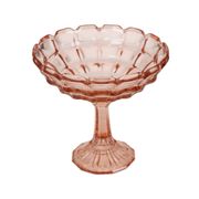 Art Deco Pink Rosaline Pressed Glass Fruit Bowl – Scailmont