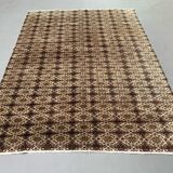 Vintage Turkish rug, tribal wool carpet, 272x200cm