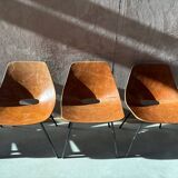 6 chaises « Tonneau » de Pierre Gariche