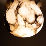 Stunning French Alabaster pendant lamp 1920s