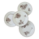 4 assiettes plates Sarreguemines modèle Danois