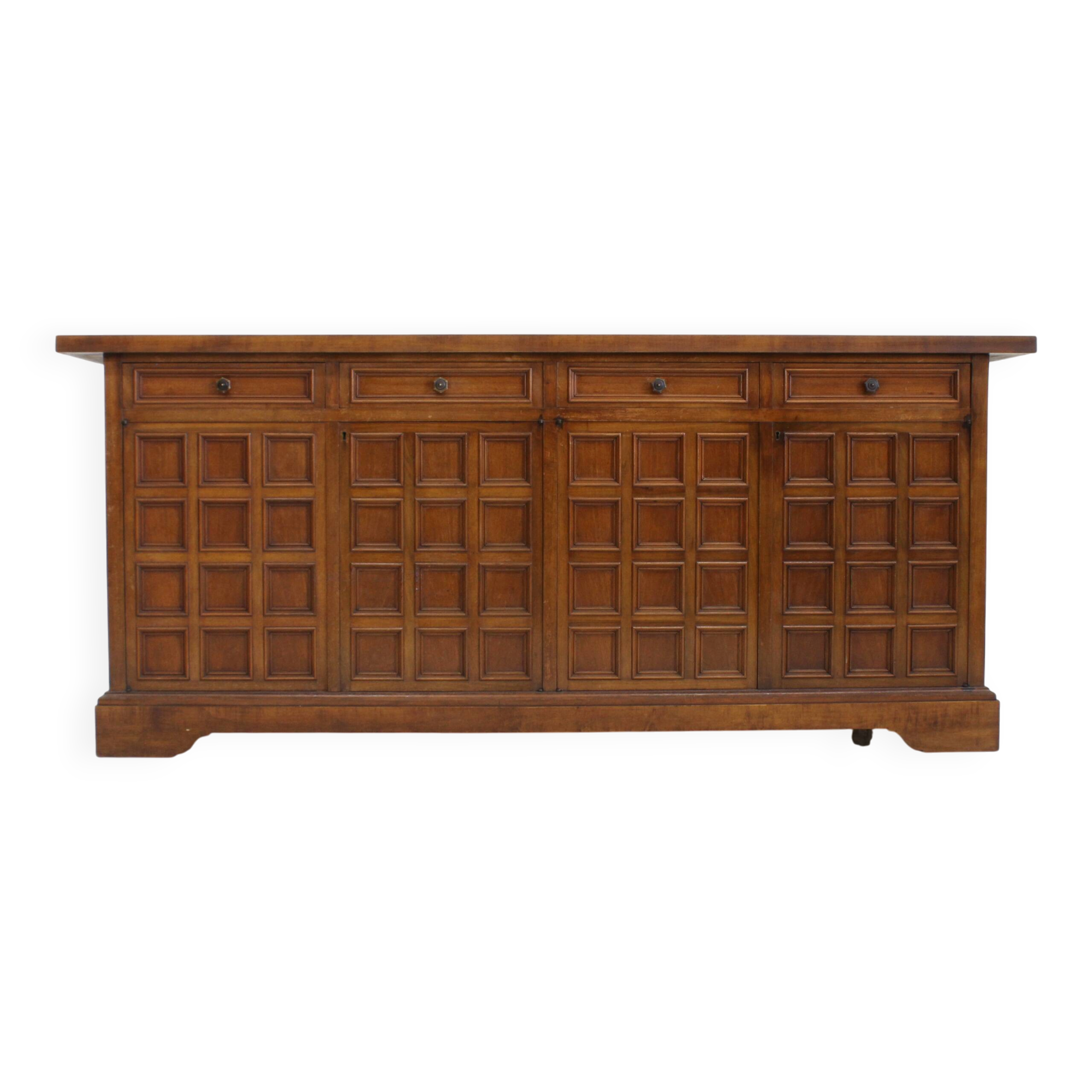 Buffet brutaliste italien vintage des années 1960