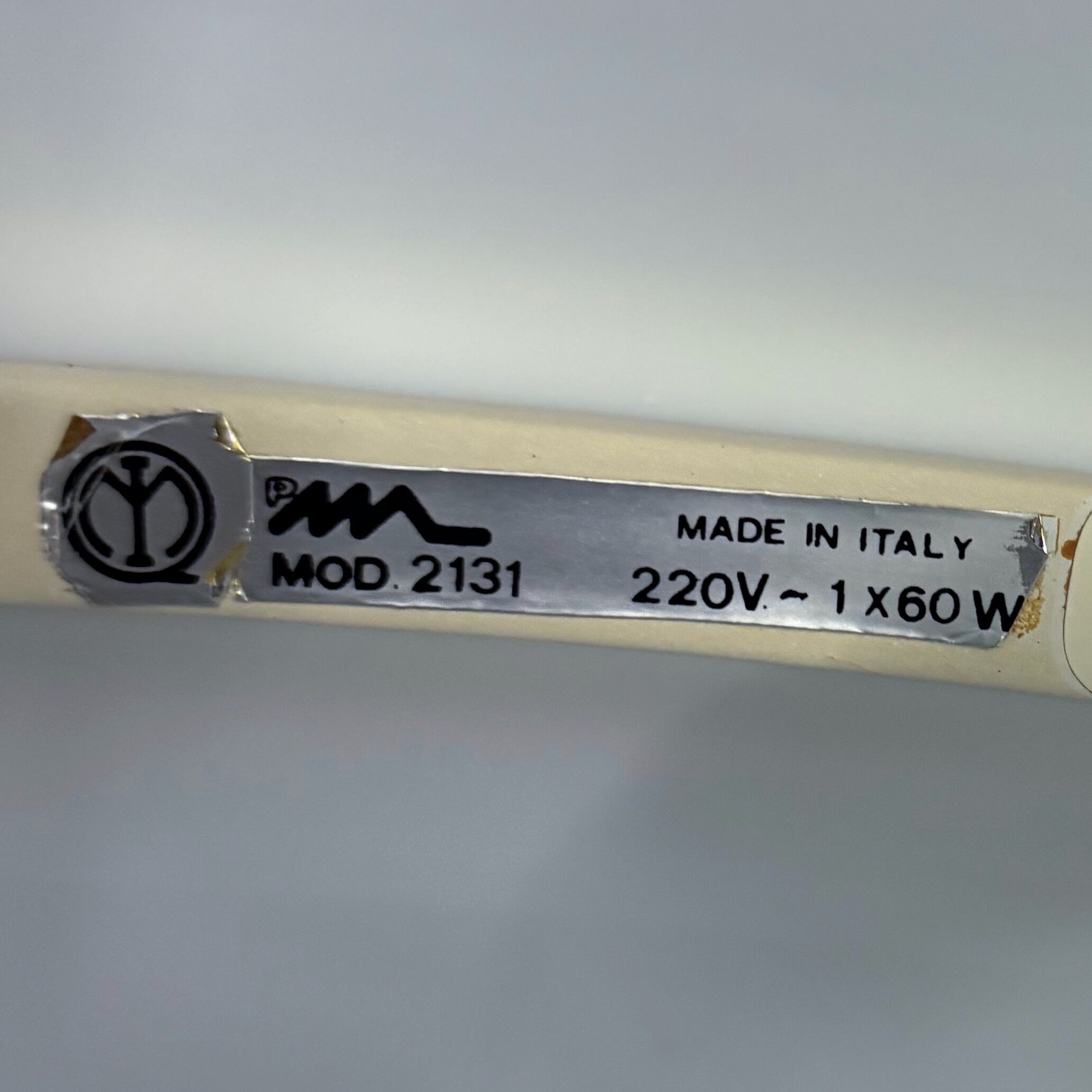 Lampadaire Serpente par Elio Martinelli pour Martinelli Luce, années 1970 en blanc.