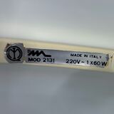 Lampadaire Serpente par Elio Martinelli pour Martinelli Luce, années 1970 en blanc.