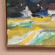 Original Swedish Oil on Canvas – “Houses” by T. Örn 1970 – Vintage & Framed
