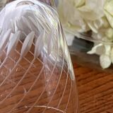 Set of 6 Champagne flutes in engraved glass 10 cl