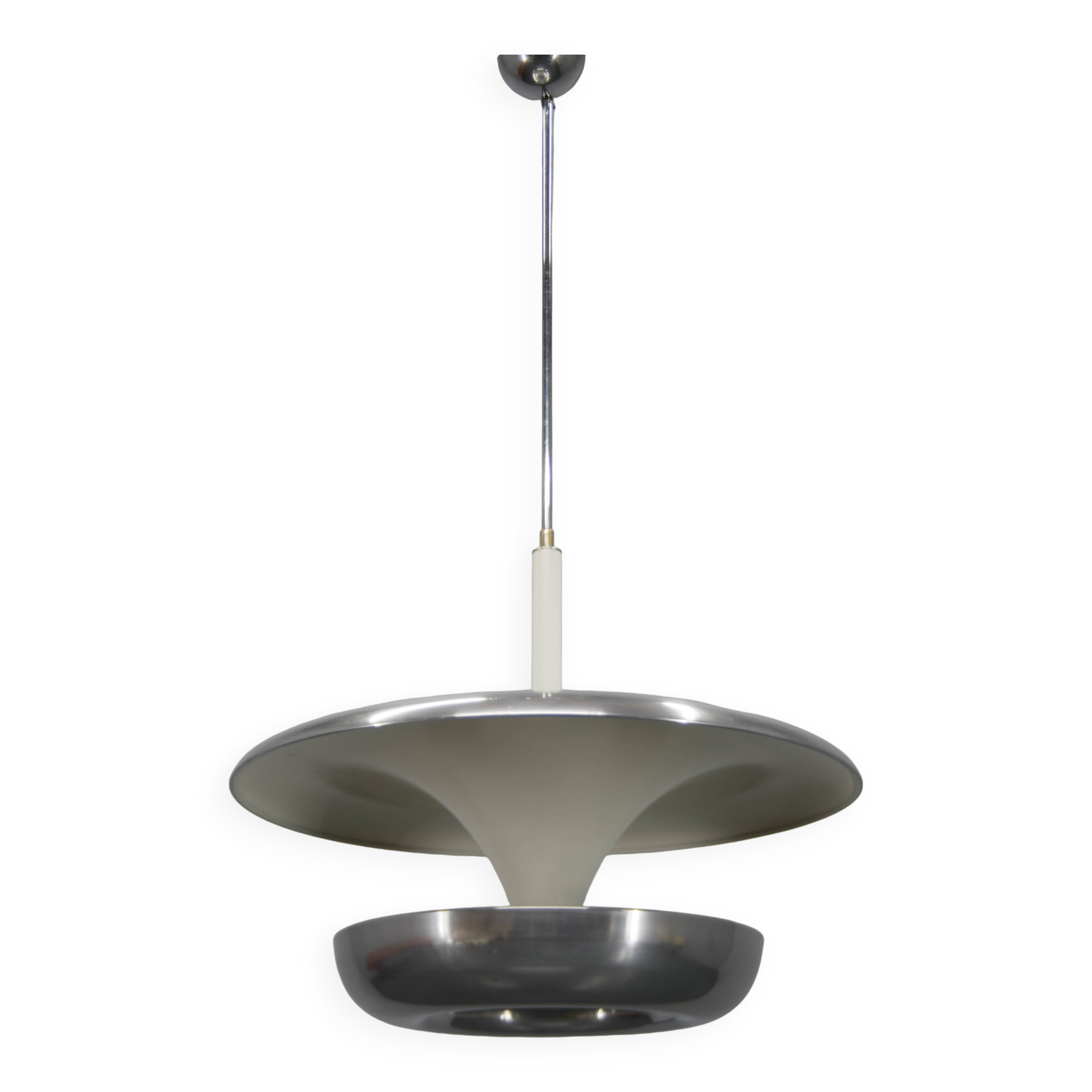 Large Bauhaus Chandelier by IAS, 1920s, Restored