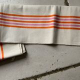 Trio of old new linen cotton XL mixed tea towels