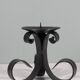 Hand forged vintage candlestick for large candle.