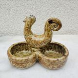 Salt cellar in STONEWARE signed ANDRE BODIN