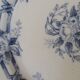 2 flat plates in Sarreguemines earthenware model Ceres XIX th diam 24.5 cm