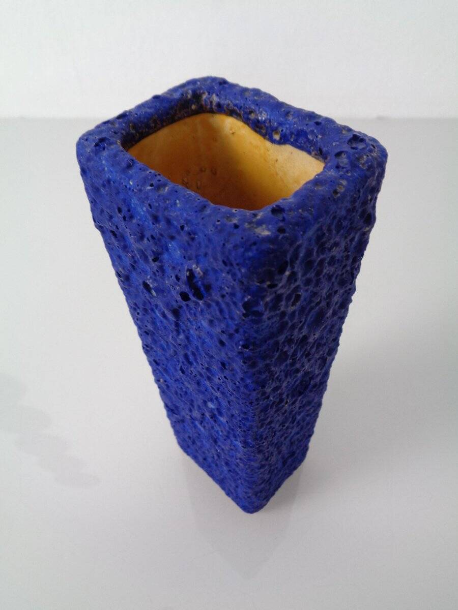 Purple and Blue Studio Ceramic Vase, Germany, 1960s
