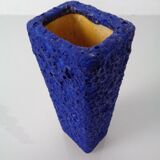 Purple and Blue Studio Ceramic Vase, Germany, 1960s