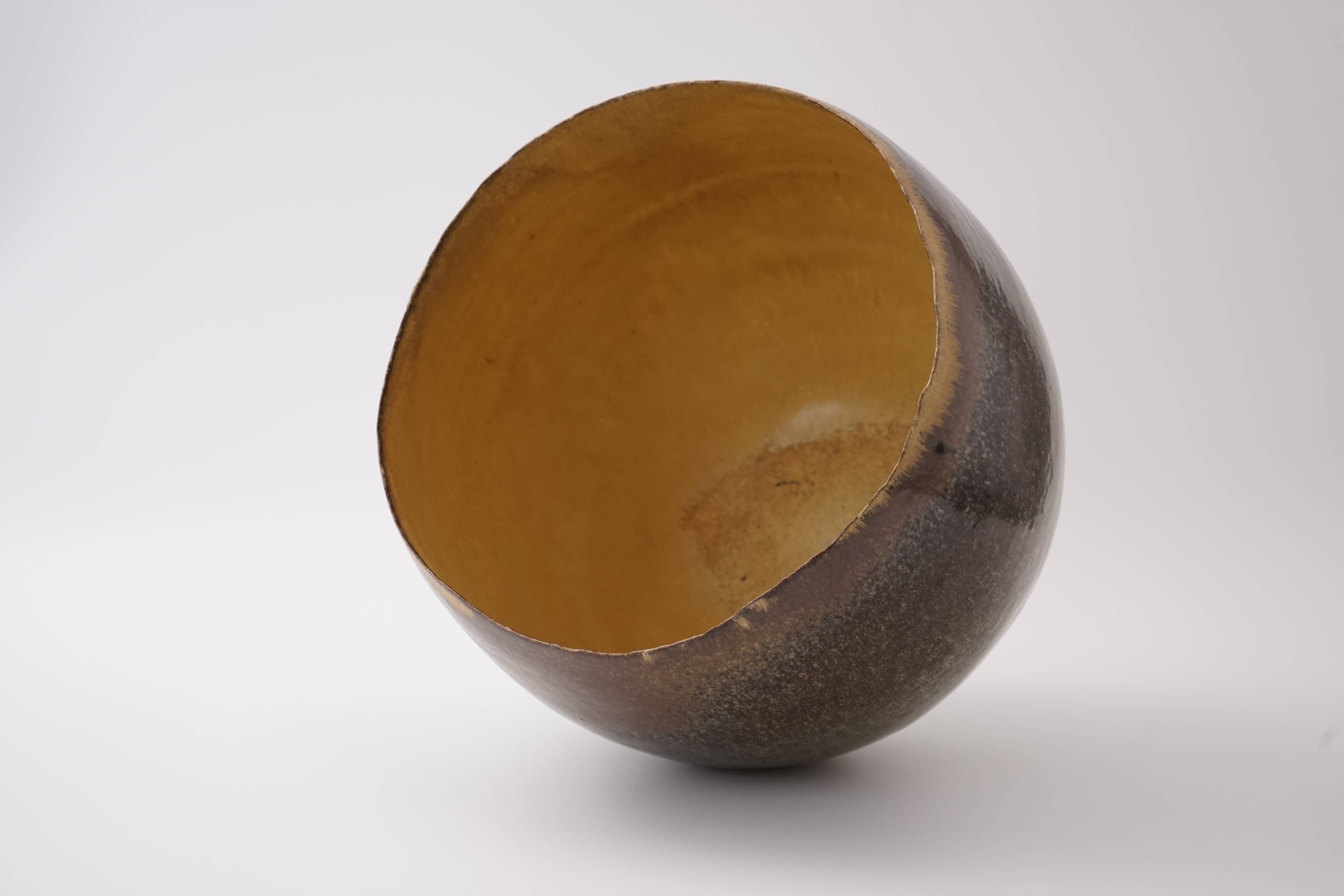 Large studio ceramic bowl by Sabine Jeck