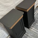 2 restored Louis Philippe style bedside tables