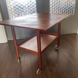 Danish Design Flip Top Bar Cart by Grete Jalk for Poul Jeppesens Møbelfabrik, 1960s