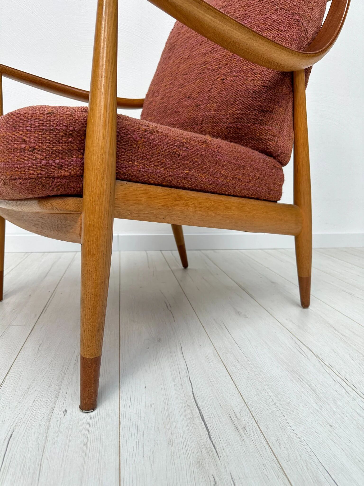 1950s Vintage Danish Oak Armchair FD 145 by Peter Hvidt & Orla Mølgaard Nielsen