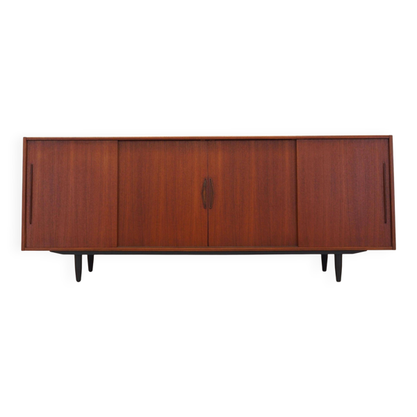 Enfilade en teck, design danois, années 1970, production : Danemark