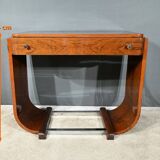 Walnut Console Desk, Art Deco – 1930