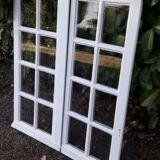 Fenêtre chêne H96,9xL81cm ancienne petits carreaux