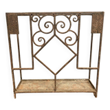 Art Deco umbrella stand in hammered ironwork 1930
