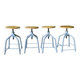 Set of 4 adjustable stools