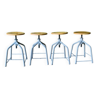 Ensemble de 4 tabourets réglables