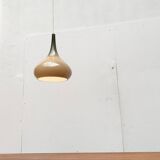 Mid-century Danish glass tulip pendant lamp by Nordisk Solar and Holmegaard, 1960s.