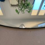 Old beveled round mirror 60cm