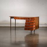 Large desk in walnut burl