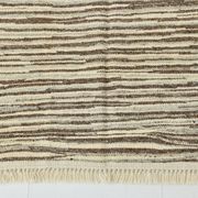 Beige Brown Ethnic Vintage Kilim Rug, 242x311Cm