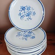 Set of 10 Moulin des Loups dinner plates, Alain