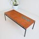 Table basse moderniste scandinave 1950 vintage