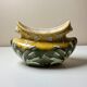 Antique Art Nouveau Barbotine Planter – Signed Orchies (c. 1900)