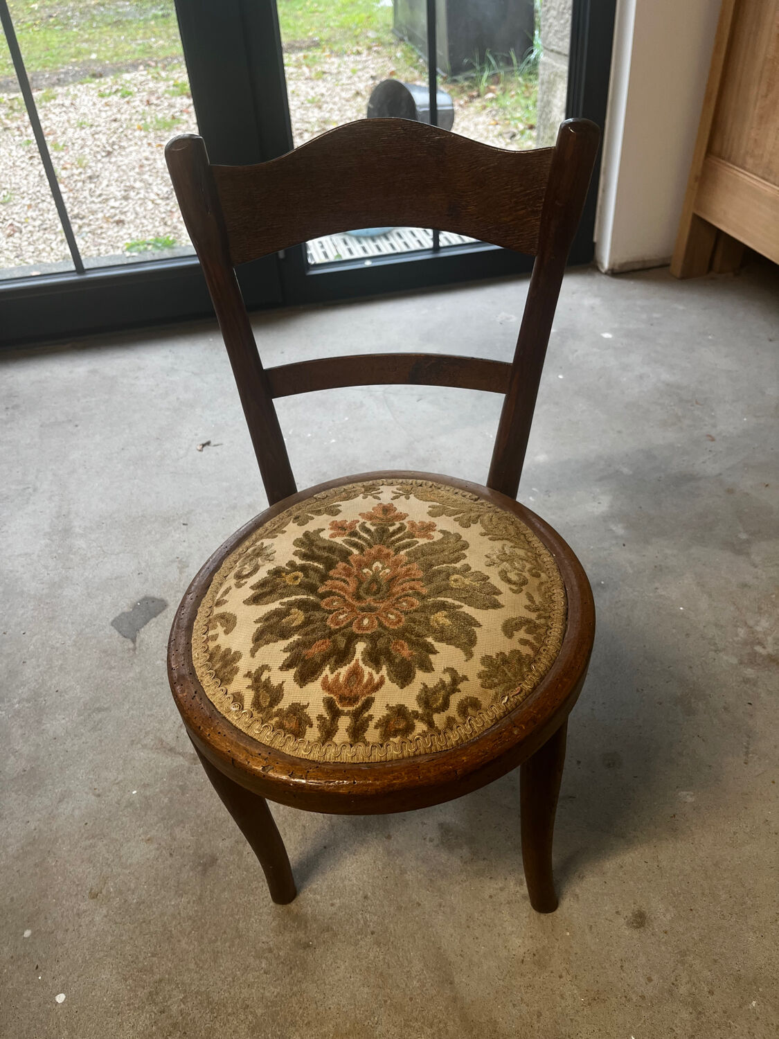 Children's turned wooden chair