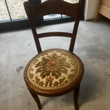 Children's turned wooden chair