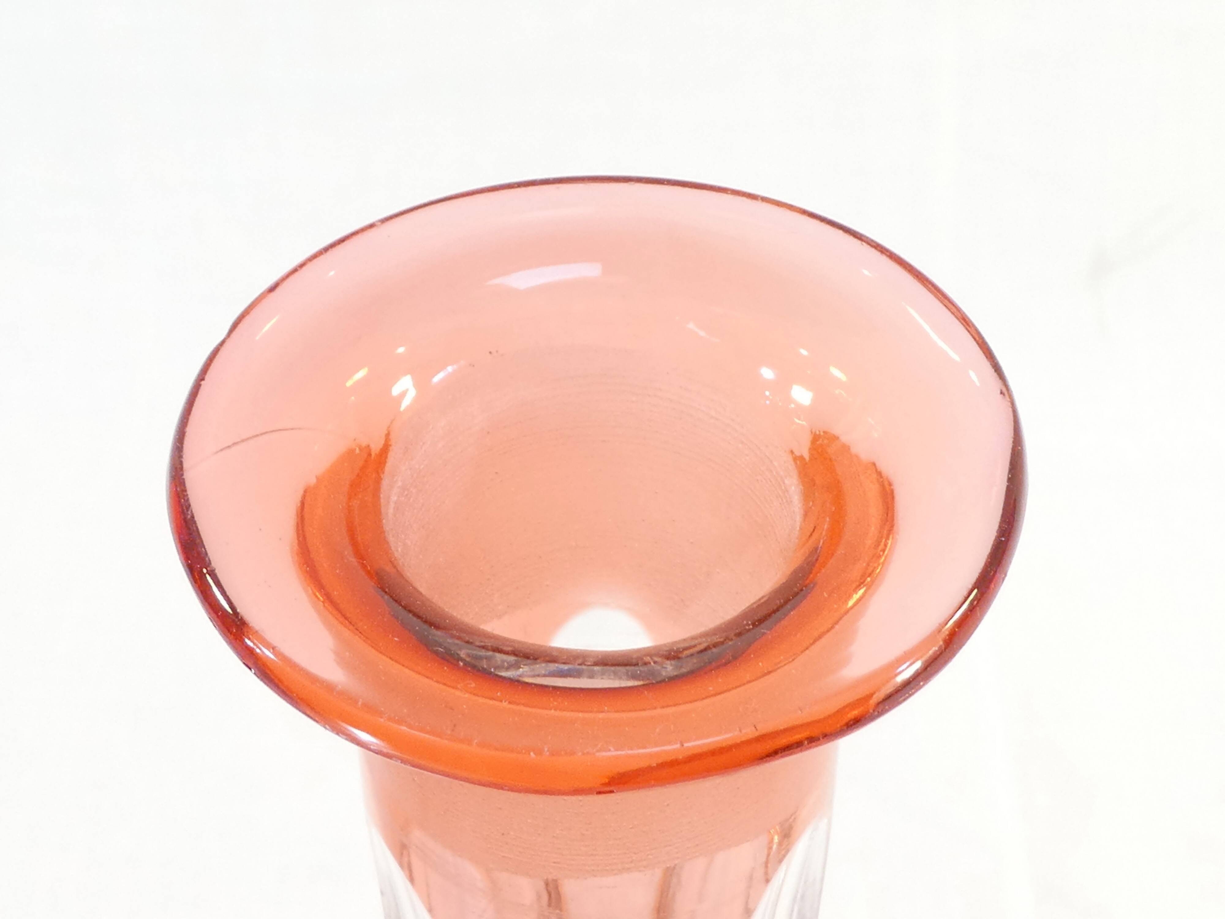 Amber pink Crystal Wine Decanter