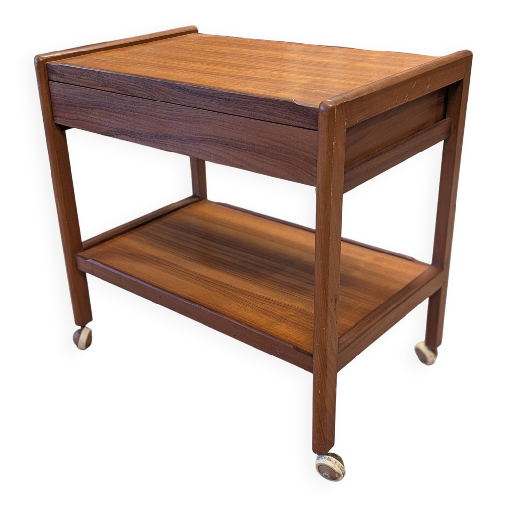 Desserte scandinave en teck, années 60 Desserte scandinave en teck, années 60