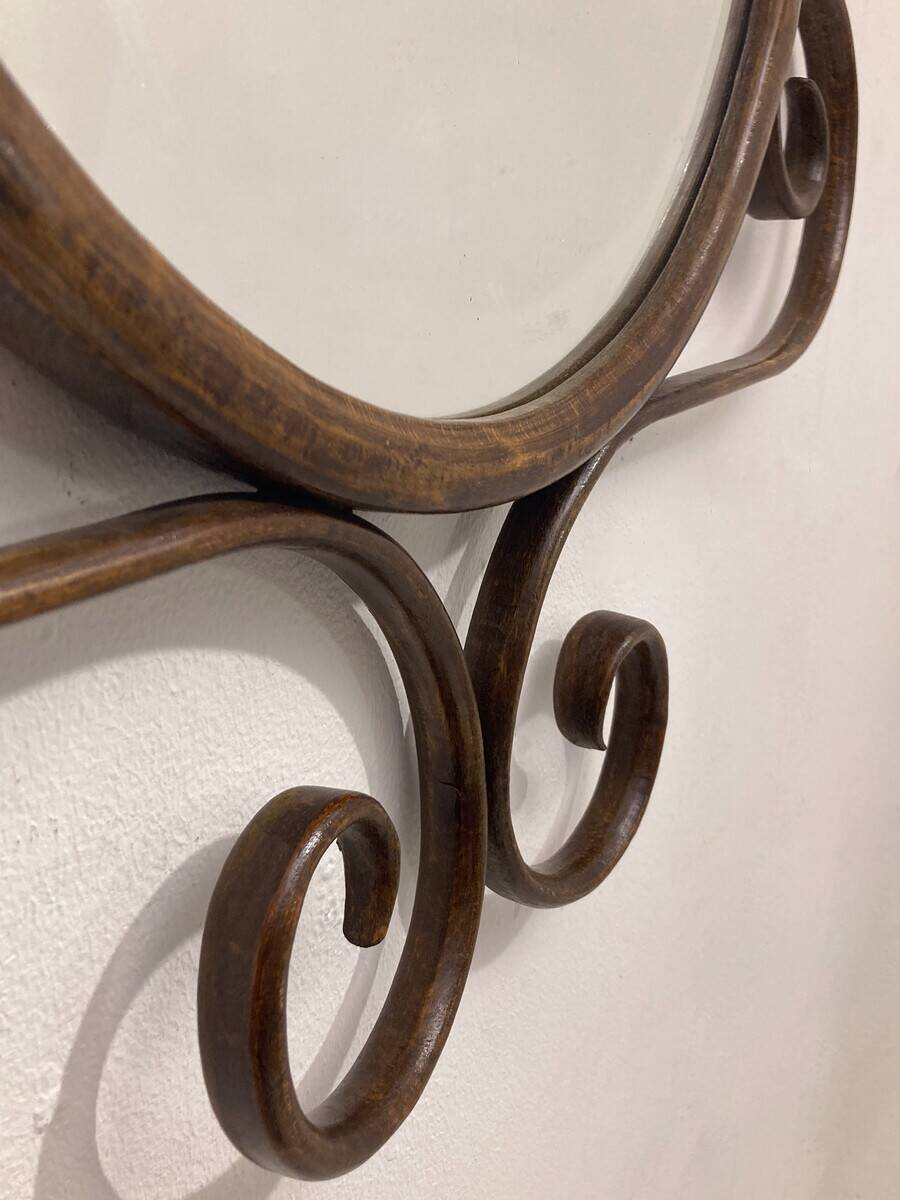 Bentwood Mirror by Thonet, 1900s