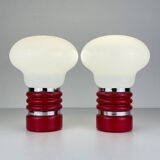Mid-century table lamps model Bulb attributed to Enrico Tronconi, Italy 1970s, set of 2.