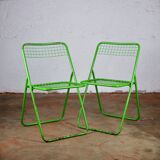 Series of 4 Ted Net chairs, by Niels Gammelgaard
