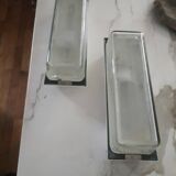 Paire appliques rectangle industrielle