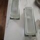 Pair of industrial rectangle wall lights