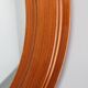 1970s Oval Wooden Mirror, Italy