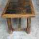Table basse en chêne et ardoise – années 60-70