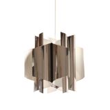 Italian 70s chrome design pendant lamp