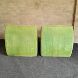 Green armchairs