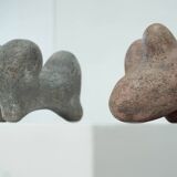 Pair of ceramic sculptures