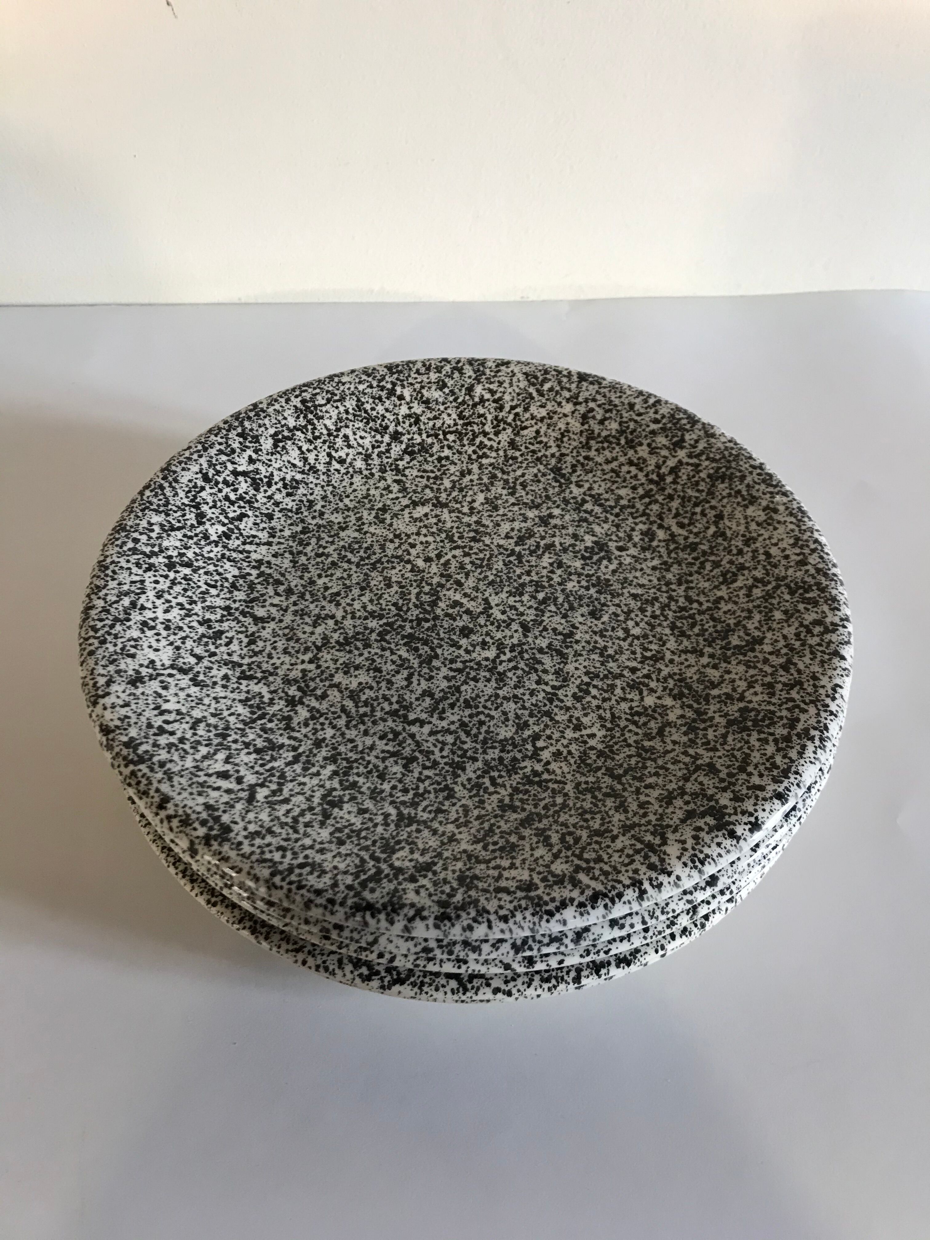 Five Ceramica Dalia dessert plates